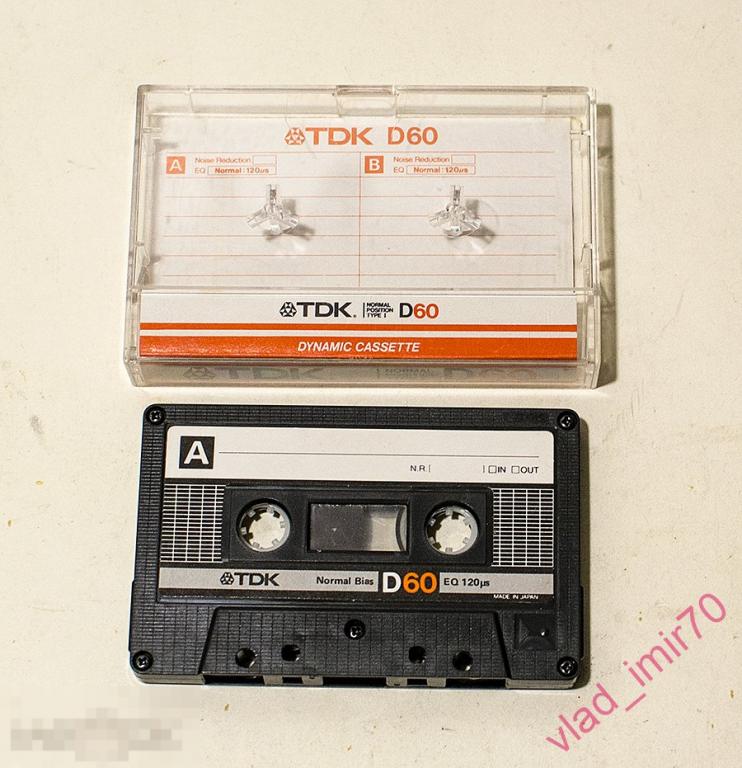 Кассета аудиокассета TDK D60