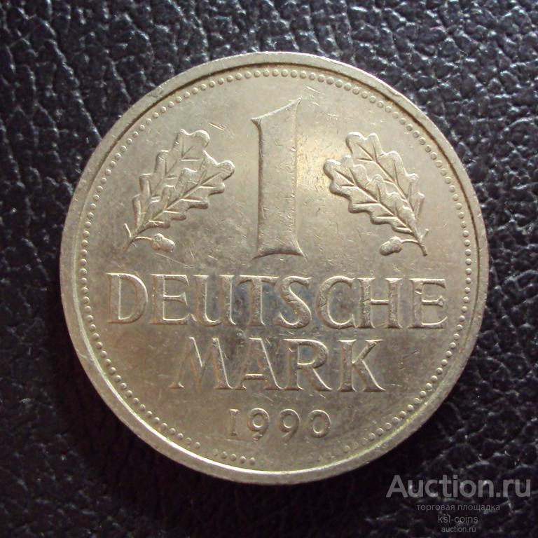 Германия 1 марка 1990 год F.