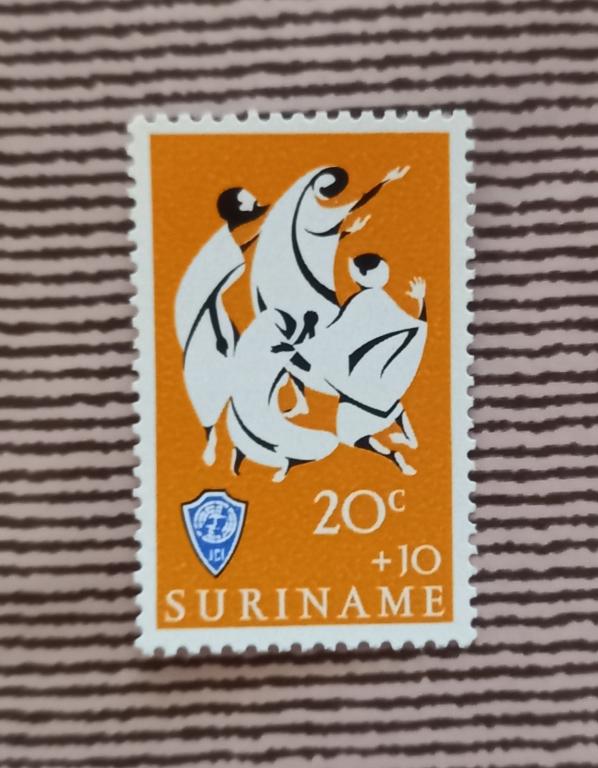 Суринам 1966 год Мария Магдалина и эмблема Сервисного клуба MNH