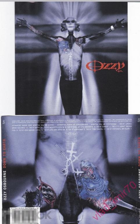 Буклет полиграфия cover Ozzy Osbourne Down to Earth - Epic 2001г