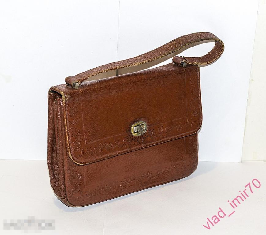 Сумка дамская женская театральная СССР 1955г. кожа