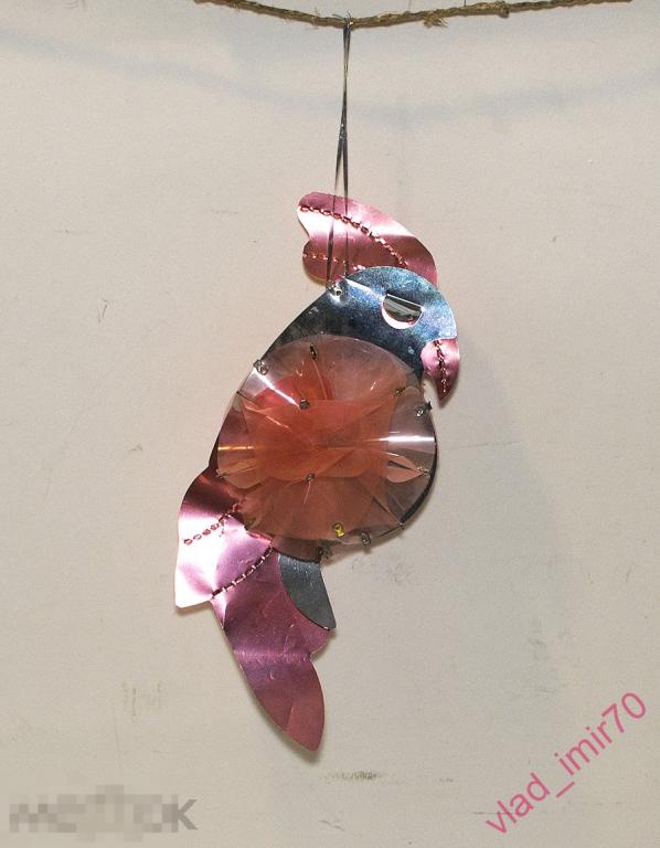 Елочная игрушка Попугай птица СССР