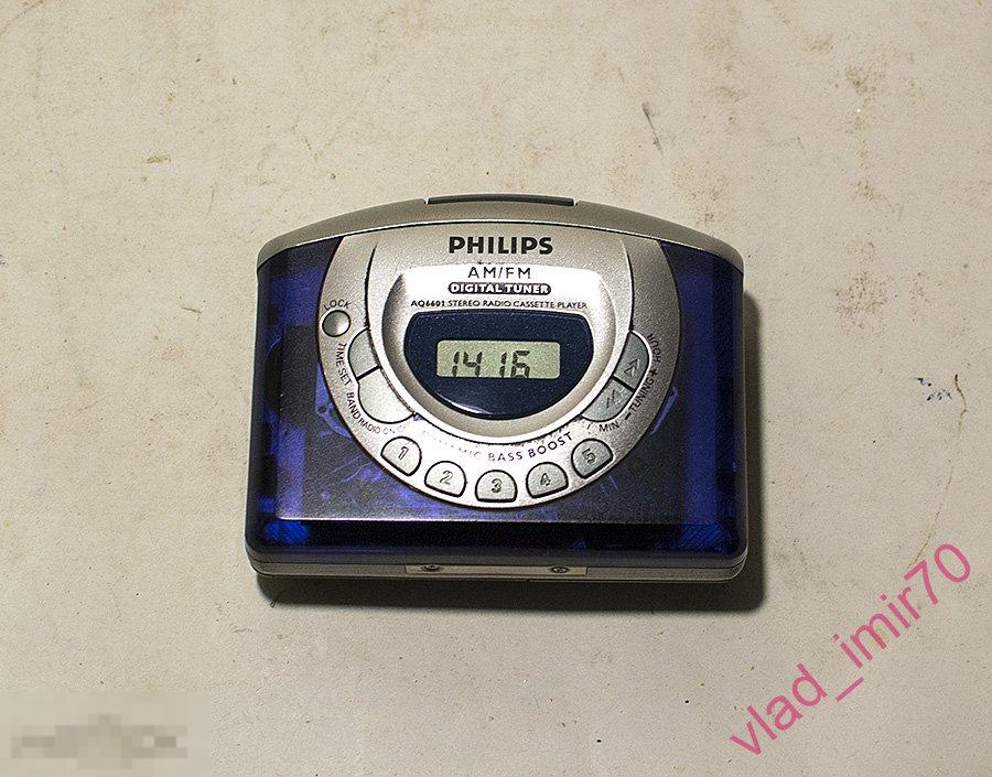 Плеер кассетный PHILIPS AQ6601 рабочий