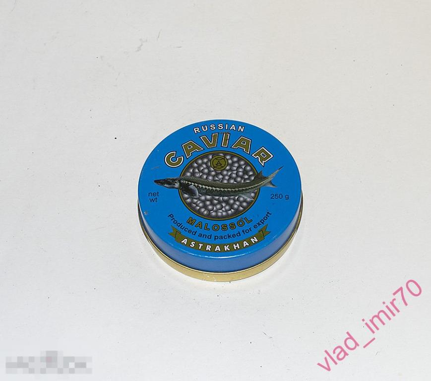 Банка от черной икры жесть сохран