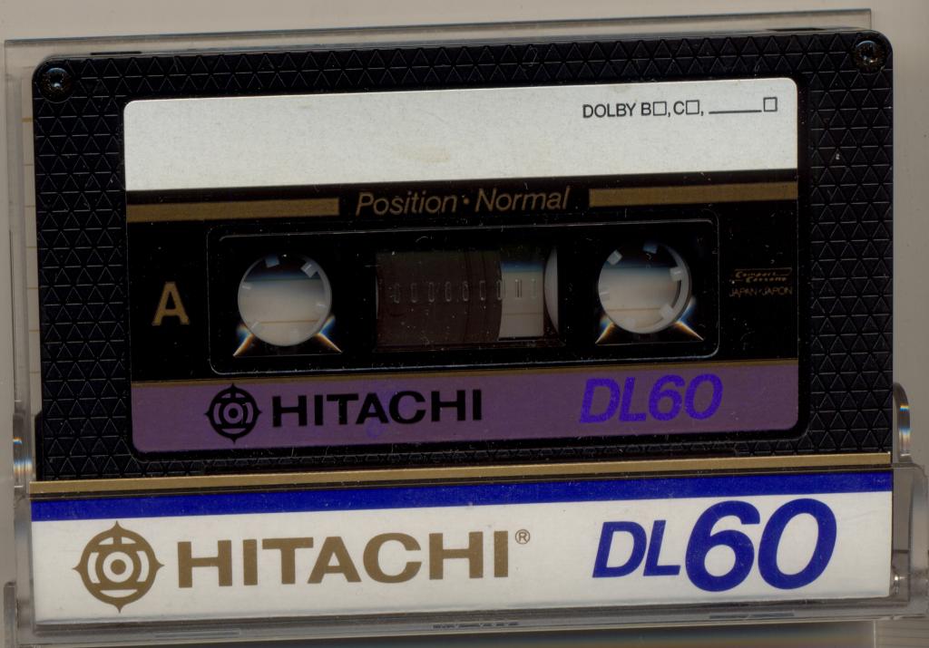 Аудиокассета HITACHI DL 60 made in JAPAN (модель 1984-85 года) лот 1