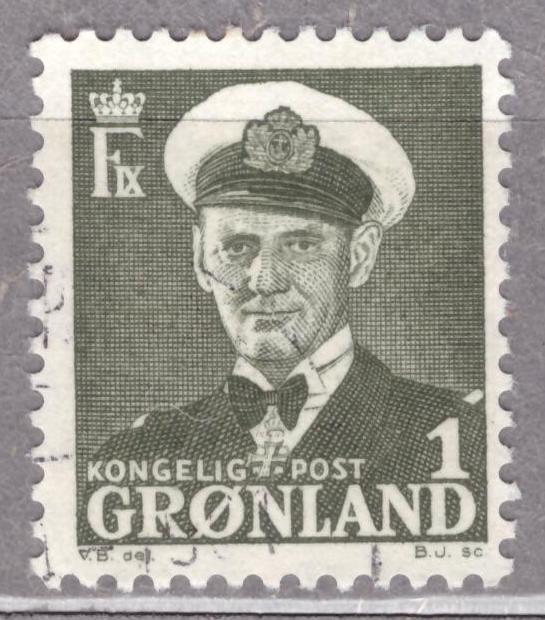 Гренландия. 1950. Король Фредерик IX.