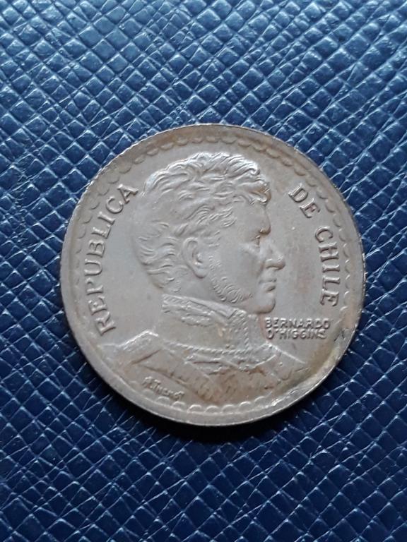 Чили 1 песо 1954 КМ 179