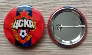 Фанатский значок - Футбол ФК ЦСКА - футбольный клуб футболист по футболу