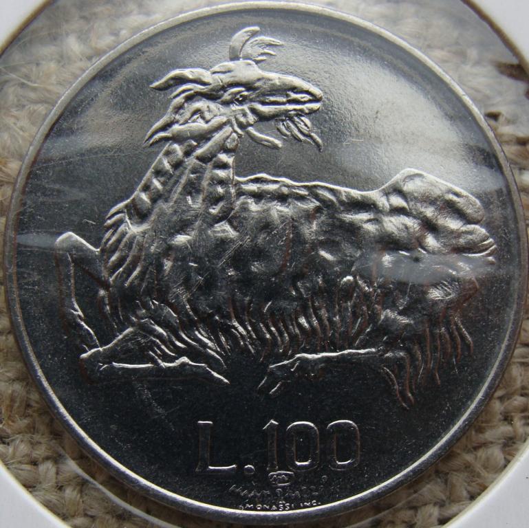 Сан-Марино 100 лир 1974 год