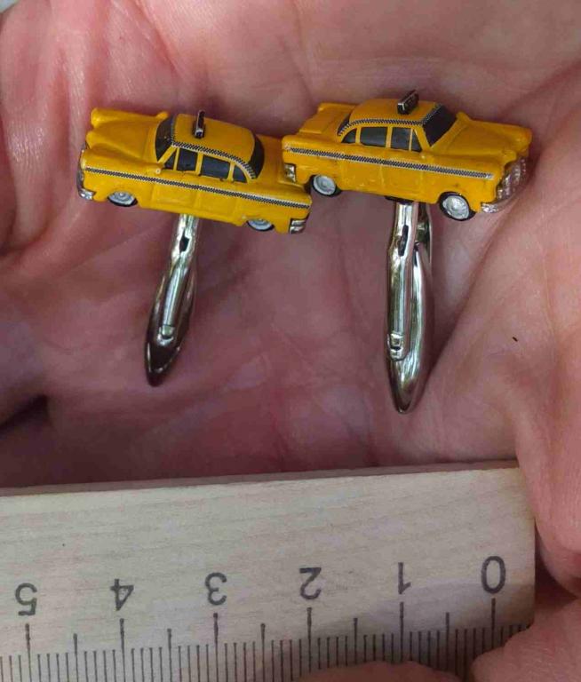 запонки Жёлтое такси, абсолютный раритет