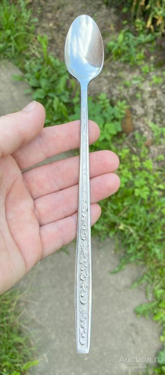 Ложка коктейльная с длинной ручкой нержавейка Электросталь СССР