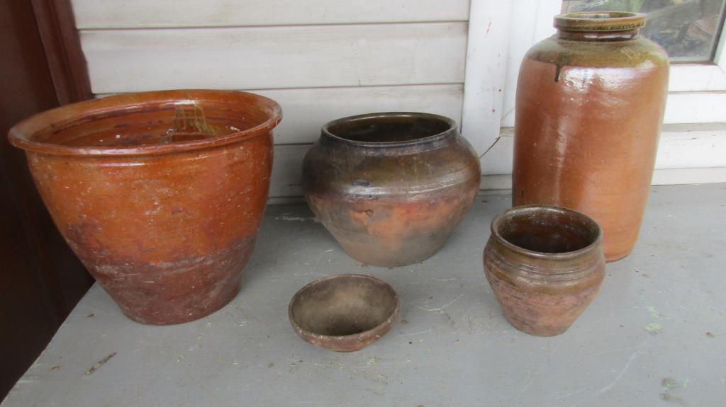ПОСУДА ГЛИНА. ГОРШОК МИСКА. СТАРИННАЯ УТВАРЬ. ЦЕНА ЗА ВСЕ