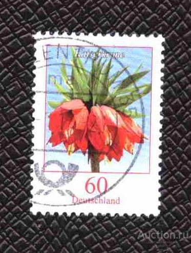 Германия   гашеная   флора    №  3598