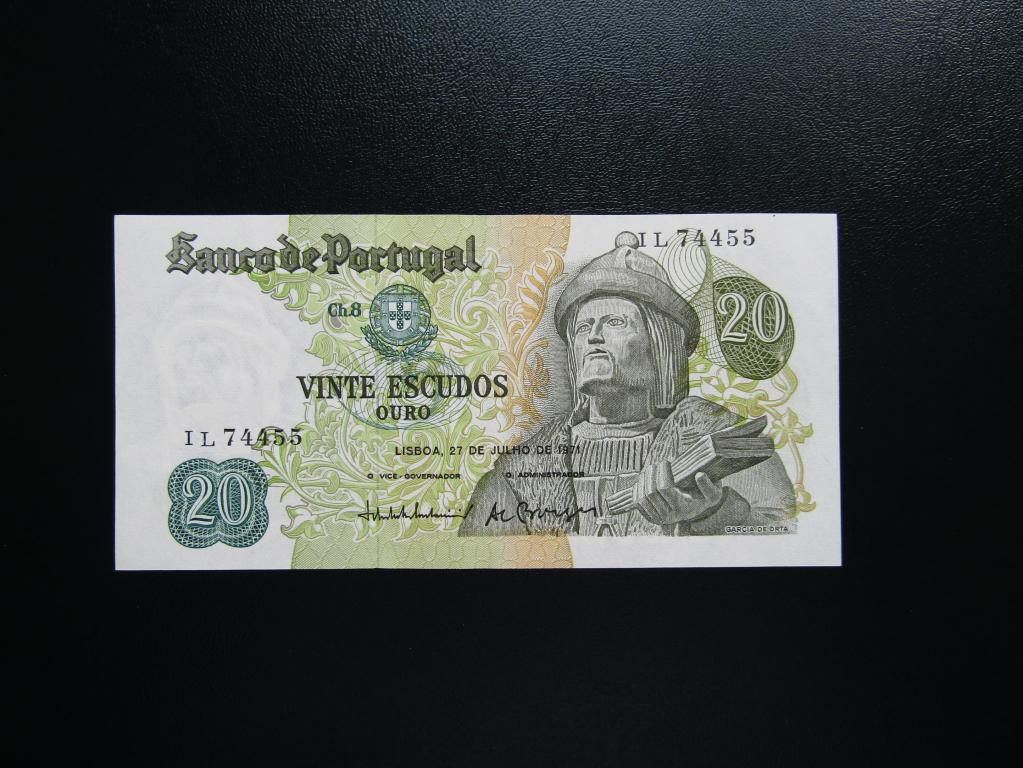 Португалия - 20 эскудо 1971г.  XF+.
