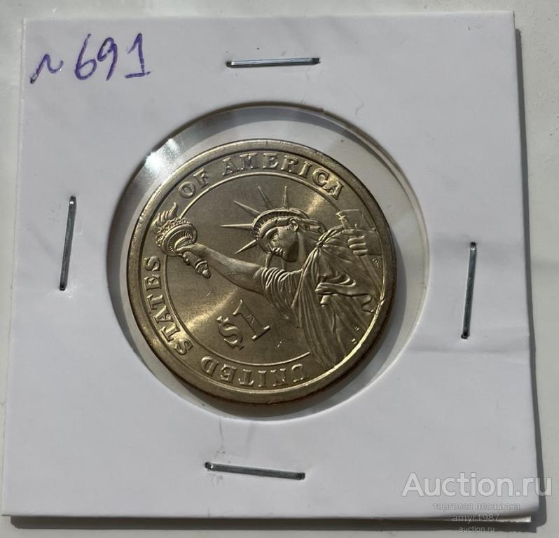 1 доллар 2007. США. 4-й президент Джеймс Мэдисон, UNC, № 691