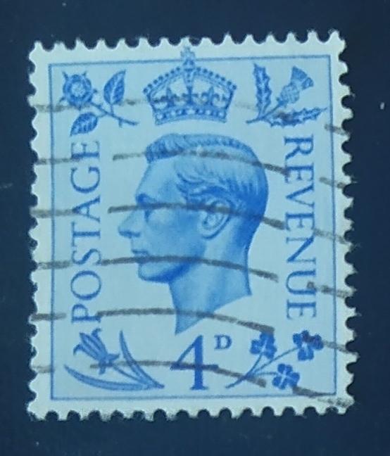 Великобритания 1950 Mi# 245 стандарт Георг VI  гаш