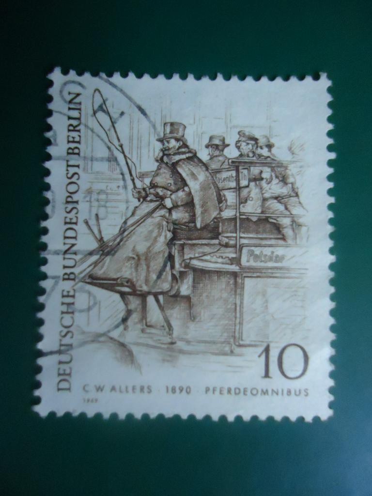1969 г.  Германия  ФРГ  гаш. без клея.