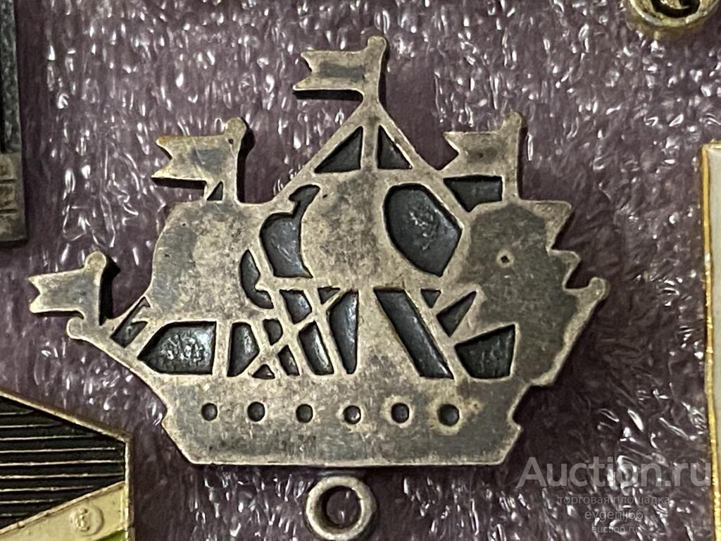 Знак ФИГУРНЫЙ Значок Санкт-Петербург. Ленинград  ПАРУСНИК БЕЗ КЛЮЧЕЙ. АДМИРАЛТЕЙСТВО. ТЯЖЕЛЫЙ РЕДКИЙ