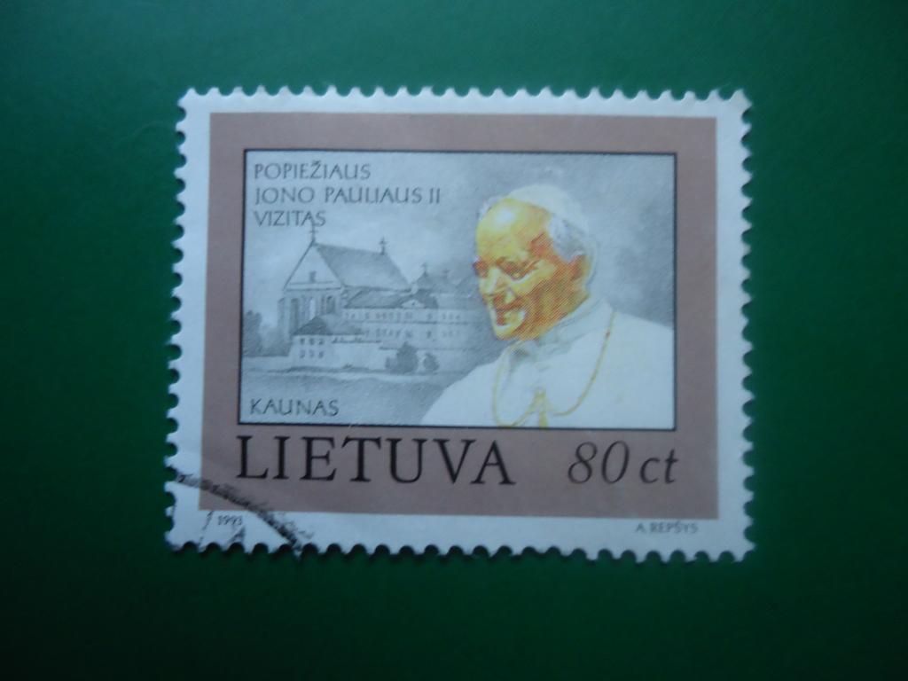1993 г.  Литва    гаш. без клея.