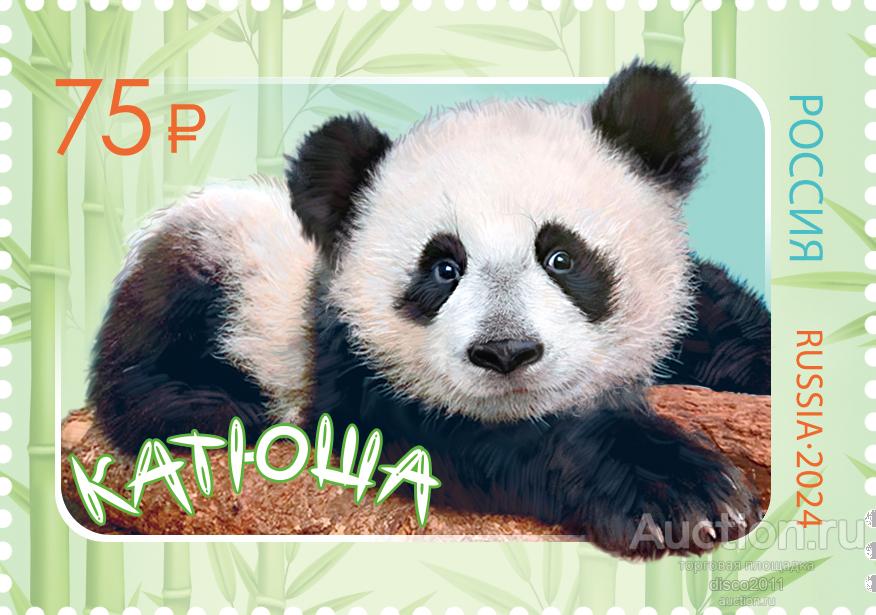 Россия 2024 Дипломатические отношения с Китаем. Панда Катюша. Медведи. Фауна 1м**