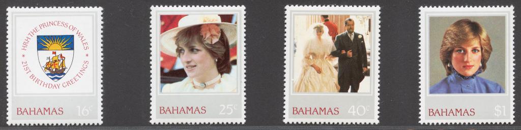 21 ЛЕТИЕ ПРИНЦЕССЫ ДИАНЫ Багамские о-ва 512-15**