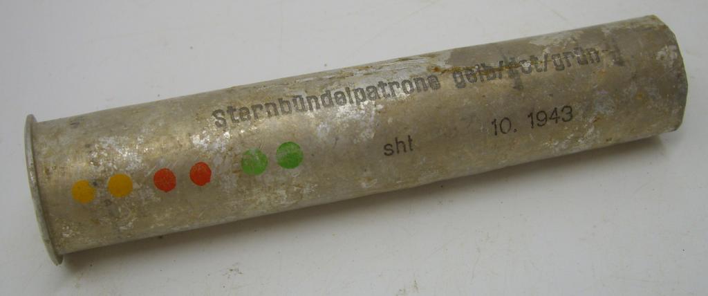 ГИЛЬЗА СИГНАЛЬНОГО ПАТРОНА ОТ НЕМЕЦКОЙ РАКЕТНИЦЫ ВЕРМАХТ ТРЕТИЙ РЕЙХ