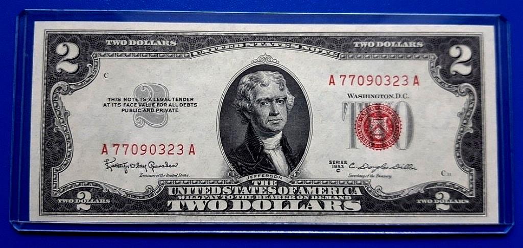 США 2 доллара 1953г С ...А 77090323 А  ...