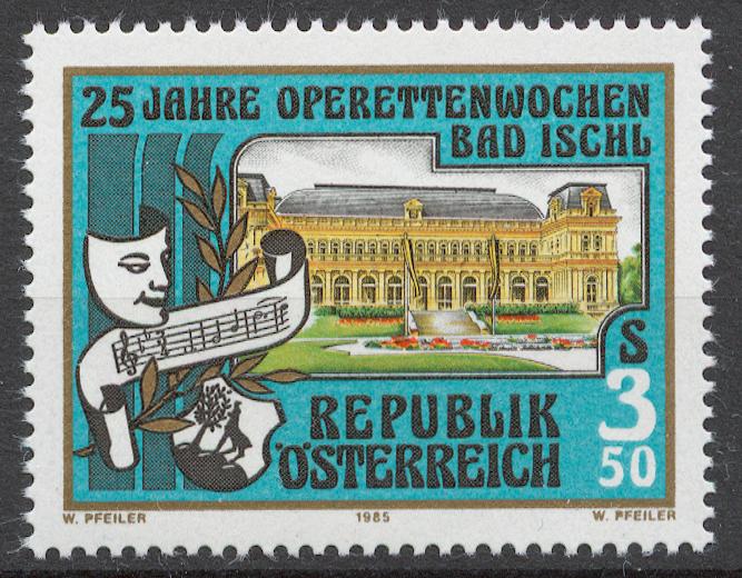 Австрия 1985 Mi# 1820** ФЕСТИВАЛЬ ОПЕРЕТТЫ В БАД-ИШЛЬ