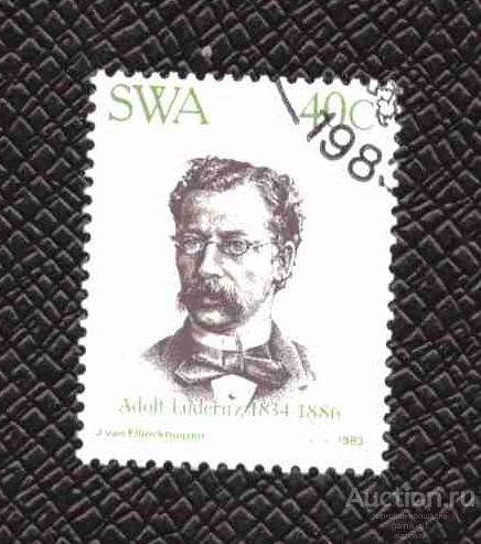 Намибия  (  SWA  )  гашеная  персоналии   №   3684