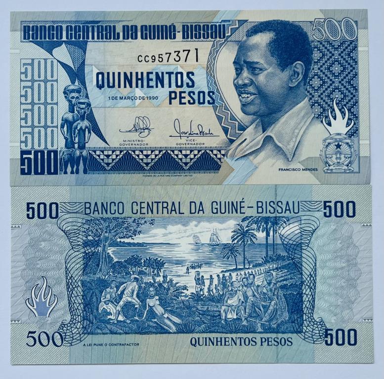 ГВИНЕЯ-БИСАУ 500 ПЕСО 1990 ГОД ПРЕСС UNC