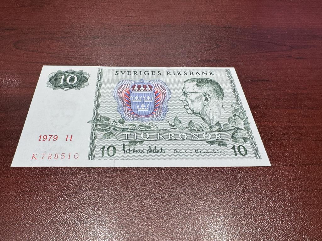 Швеция, 1979 год, 10 крон, UNC