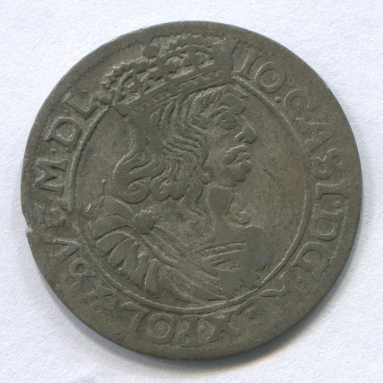 ПОЛЬША 6 ГРОШЕЙ 1663(Краков) GF