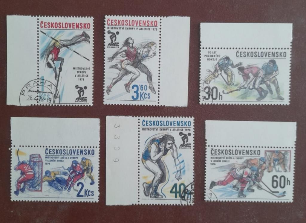 Чехословакия 1978 год Спорт 78 Хоккей Бег Легкая атлетика Гаш