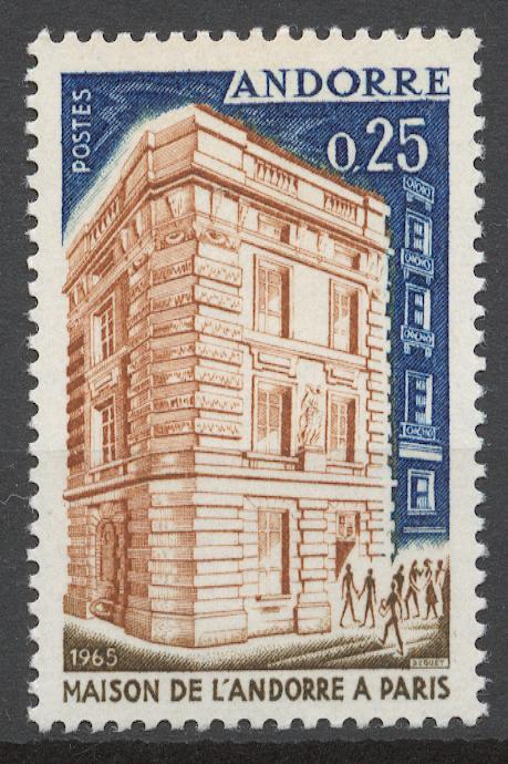 Андорра Французская 1965 Mi# 194** АРХИТЕКТУРА