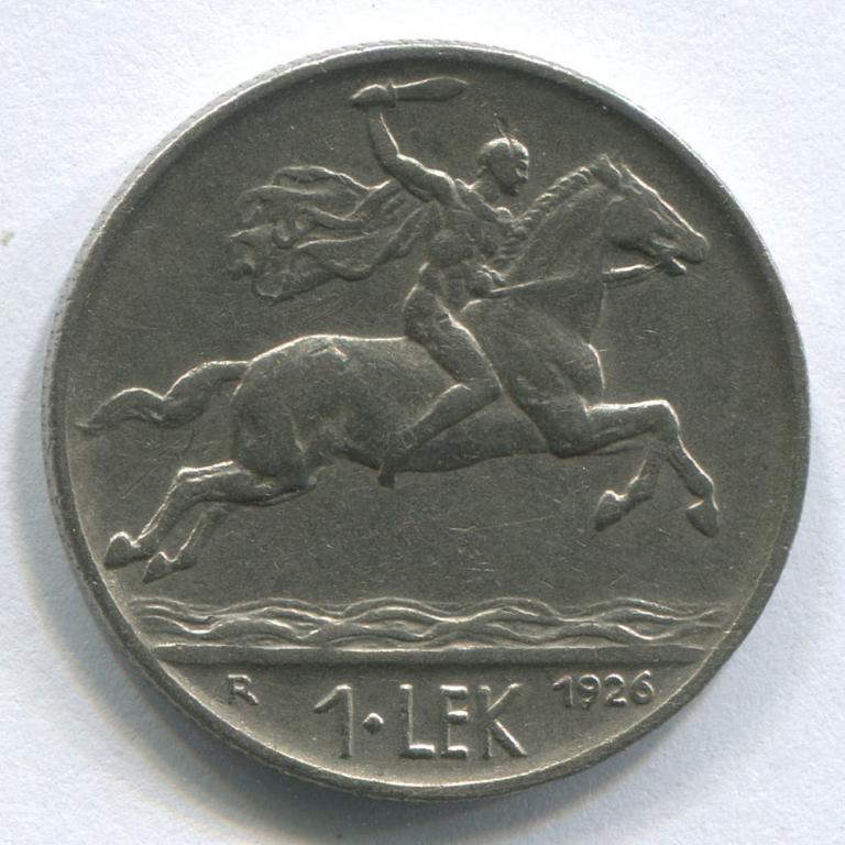 АЛБАНИЯ 1 ЛЕК 1926 VF