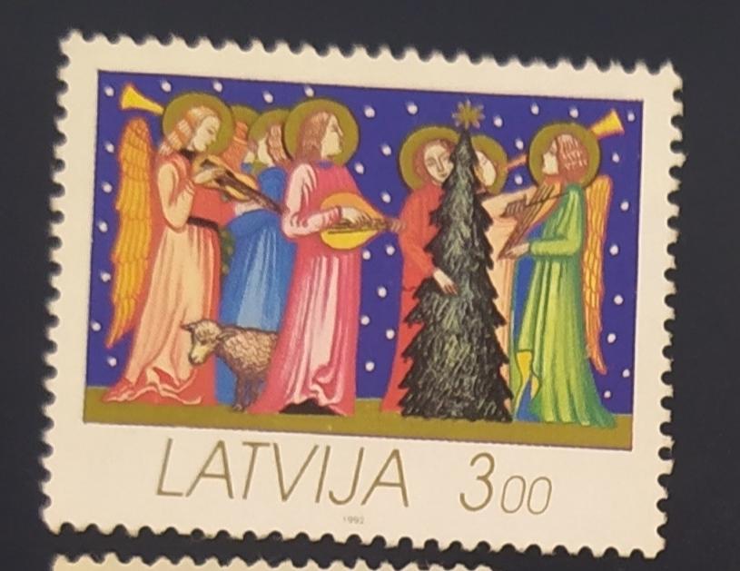Латвия 1994 Mi# рождество гаш