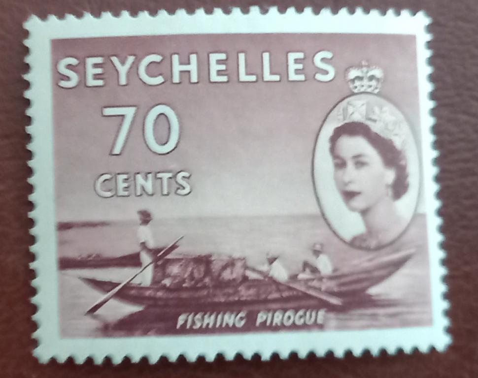 Сейшелы 1954 год Флот Судно  Рыбацкая лодка MNH