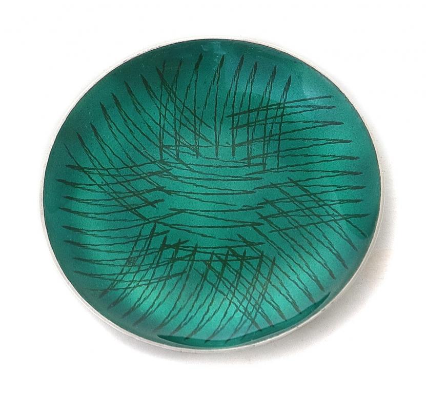 Небольшая ваза (подставка). Серебро, эмаль. Дания