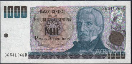 Аргентина P-317b 1000 Pesos 1984 UNC