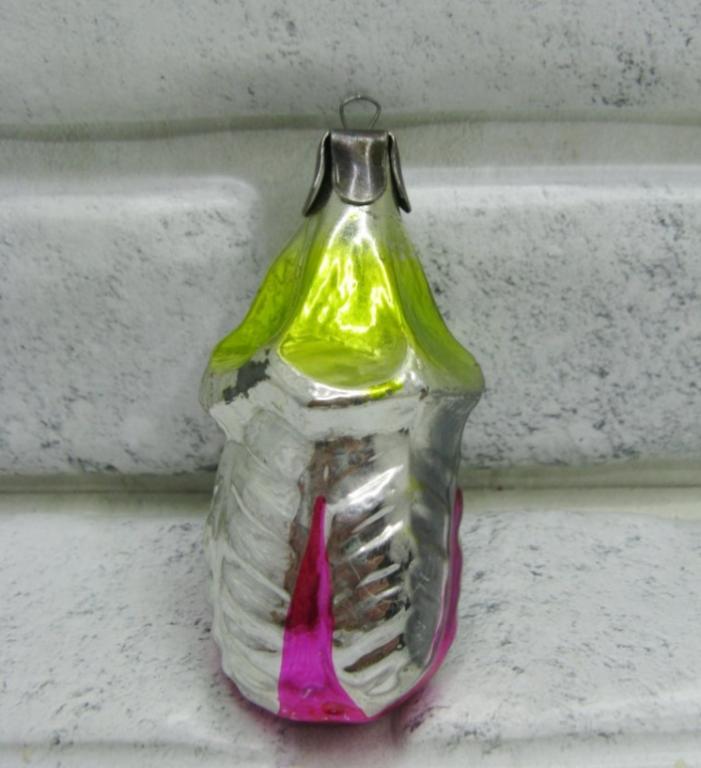 Ёлочная игрушка бутон цветок СССР