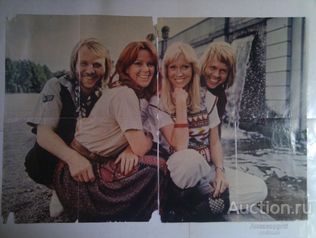 Плакат Группа АББА.  ABBA. Формат А 1 (85 см x 58 см)