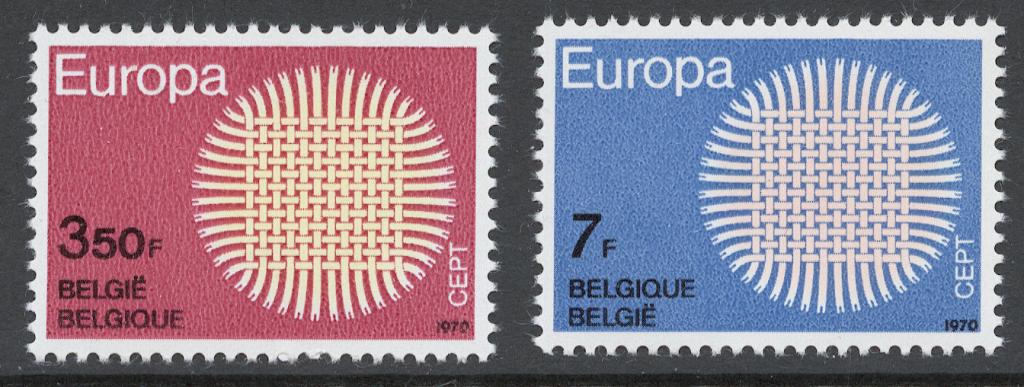 Бельгия 1970 Mi# 1587-88** ЕВРОПА СЕПТ