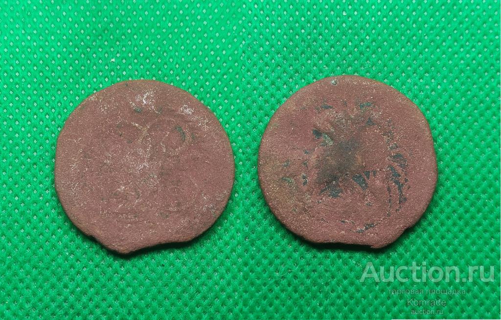 Монета 2 копейки 1757 года Елизавета Петровна Царская Россия