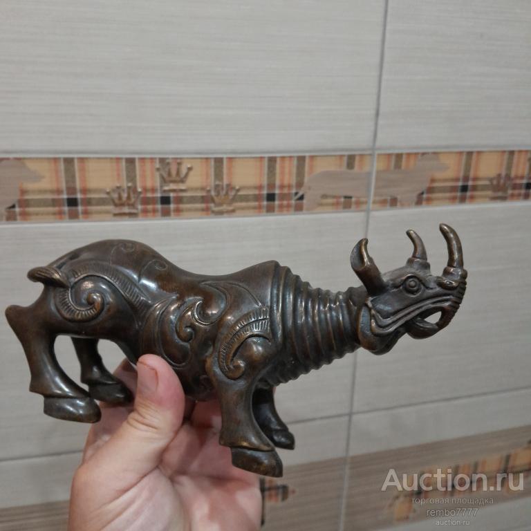 Носорог.камбоджа. 20см.буддизм.фен шуй