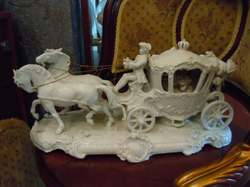 Карета Unterweissbach (Унтервайсбах), Германия, 1900-1910гг, фарфор