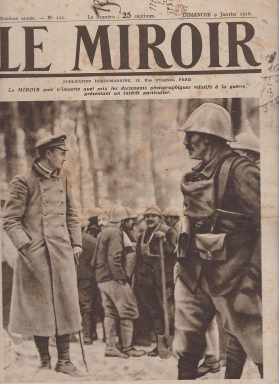 Журнал Le Miroir № 111, Франция  1916, уникальные фото первой мировой войны