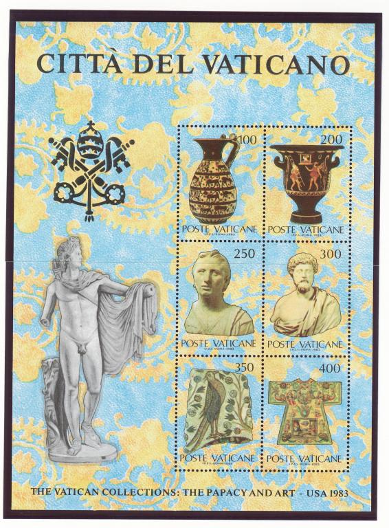 Ватикан 1983 Mi# Бл.5** ВЫСТАВКА ИСКУССТВА ВАТИКАНА В США