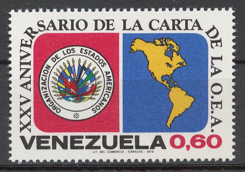 Венесуэла 1973 Mi# 1932** 25 ЛЕТИЕ ОРГАНИЗАЦИИ АМЕРИКАНСКИХ ГОСУДАРСТВ