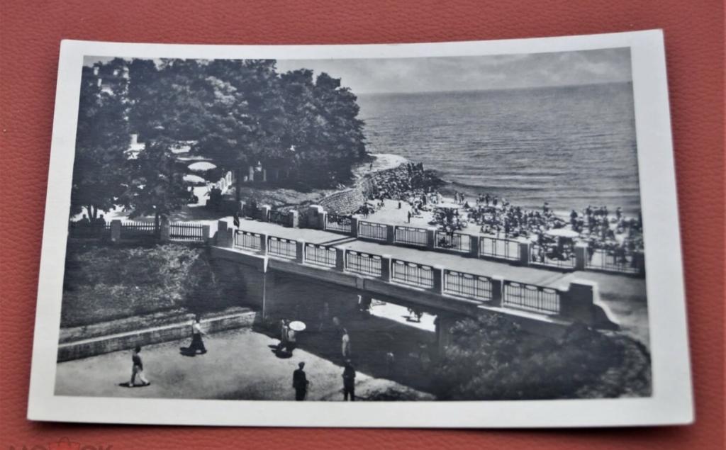 Открытка СССР - Одесса. Аркадия. Пляж - чистая - 1957