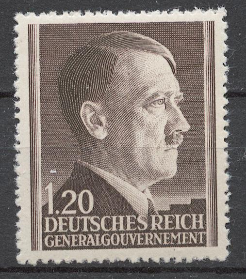 Генерал-губернаторство 1942-44 Mi# 87B** А.ГИТЛЕР